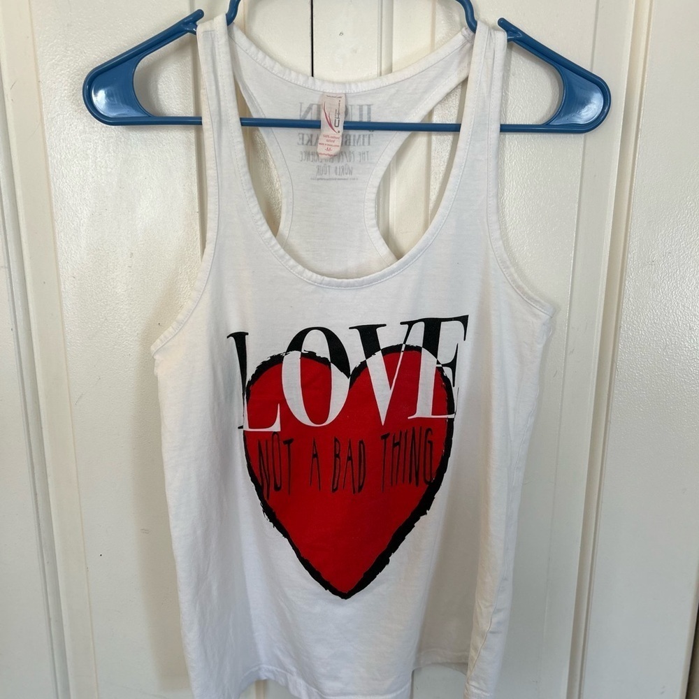 Justin Timberlake The 20/20 Experience World Tour Tank Top Size Medium
